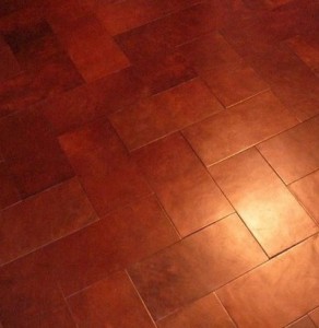 leather floor Pavement