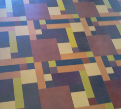 leather tile multicolored